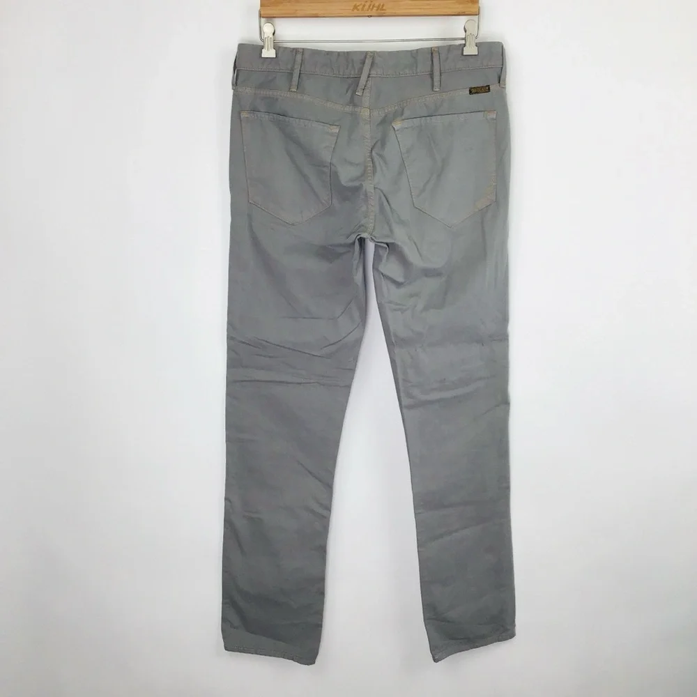 True Religion Rocco Tailored Overdye Twill Jeans Pants Gray Button Fly 33
